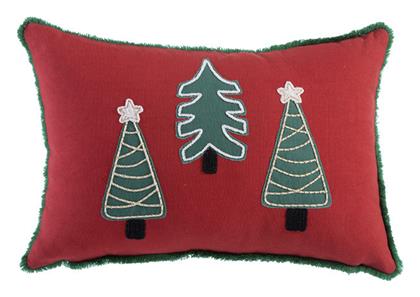 Nef-Nef Homeware Χριστουγεννιάτικο Διακοσμητικό Μαξιλάρι Μακρόστενο Κόκκινο 30x45εκ. Nef Nef
