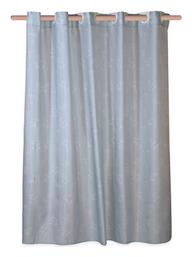 Nef-Nef Homeware Claris Κουρτίνα Μπάνιου 180x180cm Μπλε - Nef Nef