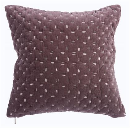 Nef-Nef Homeware Διακοσμητική Μαξιλαροθήκη Shepard από 100% Βαμβάκι Wine 45x45εκ. Nef Nef