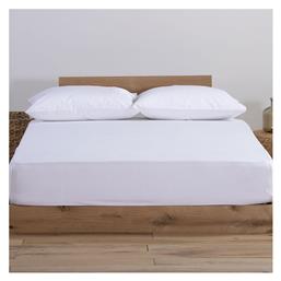 Nef-Nef Homeware Διπλό 140x200+30εκ. με Λάστιχο Jersey White - Nef Nef