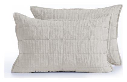 Nef-Nef Homeware Elements Σετ Μαξιλαροθήκες Καπιτονέ Stone 52x72εκ. Nef Nef