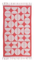 Nef-Nef Homeware Groovy Πετσέτα Θαλάσσης με Κρόσσια Κοραλί 170x90εκ. Nef Nef
