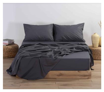 Nef-Nef Homeware Ημίδιπλο 120x200+30εκ. με Λάστιχο Basic 727 Dark Grey - Nef Nef