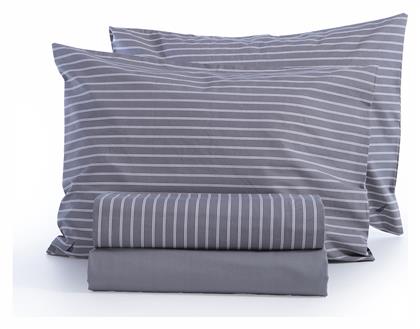 Nef-Nef Homeware Υπέρδιπλο 160x200+35εκ. με Λάστιχο Nautica Grey - Nef Nef