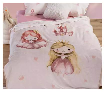 Nef-Nef Homeware Κουβέρτα Βελουτέ Our Princess Ροζ 220x160εκ. Nef Nef