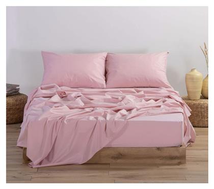 Nef-Nef Homeware Μονό 100x200+30εκ. με Λάστιχο Basic 1011 Pink - Nef Nef