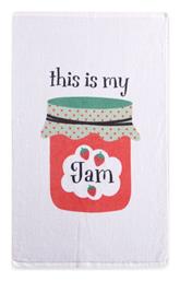 Nef-Nef Homeware My Jam Ποτηρόπανο από 100% Βαμβάκι σε Λευκό Χρώμα 40x60cm - Nef Nef