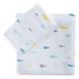 Nef-Nef Homeware Σετ Βρεφικές Πετσέτες 2τμχ Ocean Friends Βάρους 360gr/m² - Nef Nef