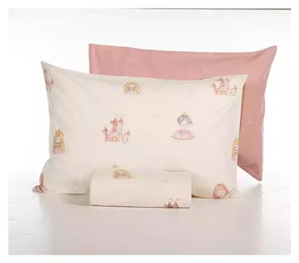 Nef-Nef Homeware Our Princess Σετ Παιδική Παπλωματοθήκη Μονή με Μαξιλαροθήκη Βαμβακερή Cream 160x240εκ. Nef Nef