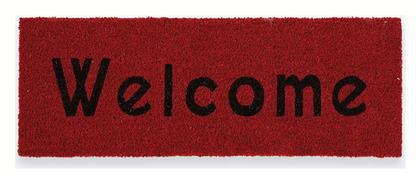 Nef-Nef Homeware Πατάκι Εισόδου από Κοκοφοίνικα Κόκκινο 25x75εκ. Κόκκινα - Nef Nef