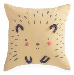 Nef-Nef Homeware Παιδικό Διακοσμητικό Μαξιλάρι Cute Hedgehog Κίτρινο Μ35xΥ35εκ. Nef Nef