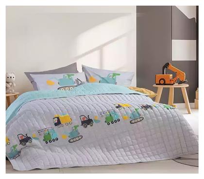Nef-Nef Homeware Παιδικό Κουβερλί Ημίδιπλο Fun At Work Γκρι 180x240εκ. Nef Nef