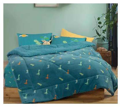 Nef-Nef Homeware Παιδικό Κουβερτοπάπλωμα Μονό Dinos On Wheels 160x220εκ. Nef Nef