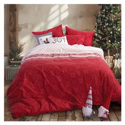 Nef-Nef Homeware Σετ Υπέρδιπλη 240x230 Χριστουγεννιάτικη Holy Joly Red - Nef Nef