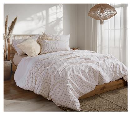 Nef-Nef Homeware Σετ Υπέρδιπλο 4τμχ 160x200+35εκ. με Λάστιχο Μπεζ - Nef Nef