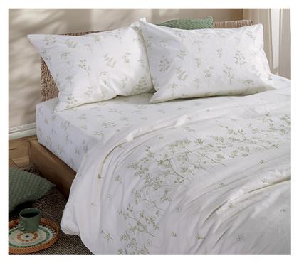Nef-Nef Homeware Σετ Υπέρδιπλο 4τμχ 160x200+35εκ. με Λάστιχο Εκρού - Nef Nef