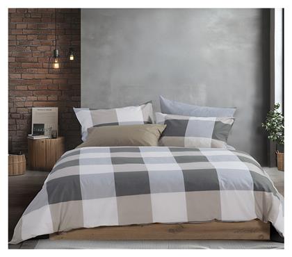 Nef-Nef Homeware Σετ Υπέρδιπλο 4τμχ 160x200+35εκ. με Λάστιχο Γκρι - Nef Nef