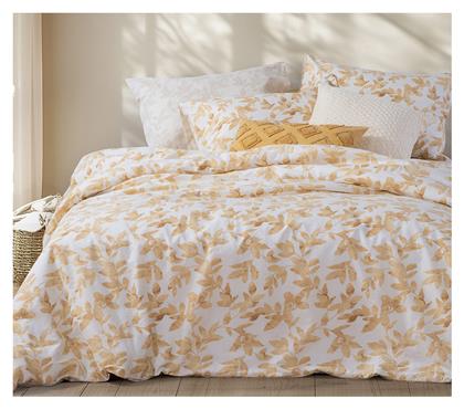 Nef-Nef Homeware Σετ Υπέρδιπλο 4τμχ 160x200+35εκ. με Λάστιχο Sencil Gold Χρυσό - Nef Nef