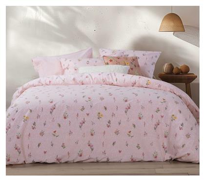 Nef-Nef Homeware Σετ Υπέρδιπλο 4τμχ 240x270εκ. Plant Ροζ - Nef Nef