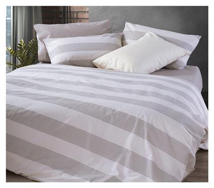 Nef-Nef Homeware Σετ Υπέρδιπλο 4τμχ 240x270εκ. Stripe Εκρού - Nef Nef