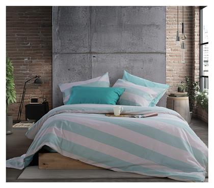 Nef-Nef Homeware Σετ Μονό 3τμχ 170x270εκ. Casual Stripe Πετρόλ - Nef Nef