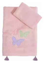 Nef-Nef Homeware Σετ Βρεφικές Πετσέτες 2τμχ Wings of Joy Ροζ Βάρους 420gr/m² - Nef Nef