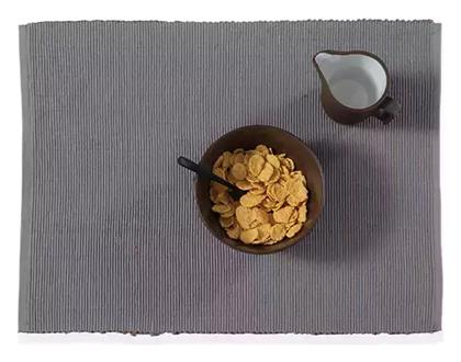 Nef-Nef Homeware Σουπλά Υφασμάτινο Γκρι 48x33cm 2τμχ - Nef Nef