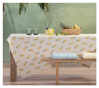 Nef-Nef Homeware Τραπεζομάντηλο Βαμβακερό Αλέκιαστο Ecru/lime 140x240εκ. Nef Nef