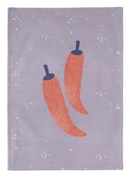 Nef-Nef Homeware Βελουτέ Peppers Grey Ποτηρόπανο από 100% Βαμβάκι σε Γκρι Χρώμα 40x60cm - Nef Nef