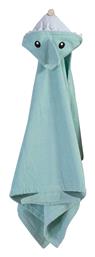 Nef-Nef Homeware Βρεφική Κάπα-Μπουρνούζι με Κουκούλα Baby Shark Aqua - Nef Nef