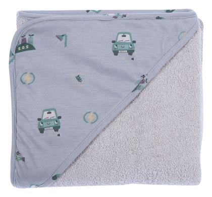 Nef-Nef Homeware Βρεφική Κάπα-Μπουρνούζι με Κουκούλα GREY - Nef Nef