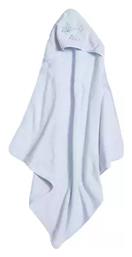 Nef-Nef Homeware Βρεφική Κάπα-Μπουρνούζι με Κουκούλα L.blue - Nef Nef