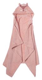 Nef-Nef Homeware Βρεφική Κάπα-Μπουρνούζι με Κουκούλα Sweet Fox Rose - Nef Nef