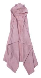 Nef-Nef Homeware Βρεφική Κάπα-Μπουρνούζι με Κουκούλα Sweet Pink - Nef Nef