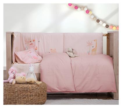 Nef-Nef Homeware Βρεφική Παπλωματοθήκη Basic Pink 110x150εκ. Nef Nef