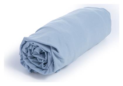 Nef-Nef Homeware Βρεφικό Σεντόνι Κούνιας Φανελένιο με Λάστιχο L.blue 70x140εκ. Nef Nef