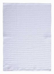 Nef-Nef Homeware Wafflow 24 Ποτηρόπανο από 100% Βαμβάκι σε Λευκό Χρώμα 45x68cm - Nef Nef