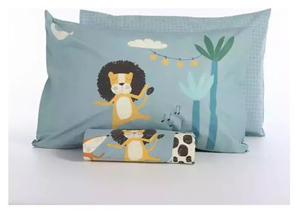 Nef-Nef Homeware Wild Dance Σετ Παιδική Παπλωματοθήκη Μονή με Μαξιλαροθήκη Βαμβακερή Μπλε 160x240εκ. Nef Nef