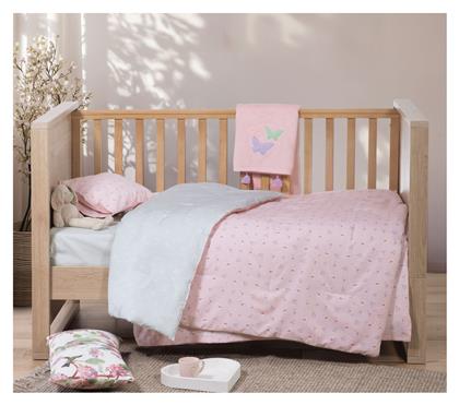 Nef-Nef Homeware Wings Of Joy Βρεφικό Κουβερλί Βαμβακερό Ροζ 110x140cm - Nef Nef