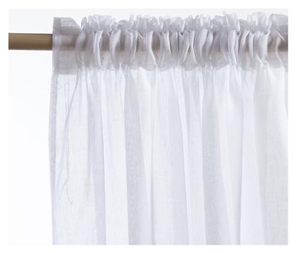 Nef-Nef Homeware Κουρτίνα με Τρέσα Roxane Λευκή 140x270εκ. Nef Nef
