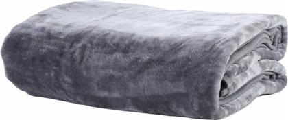 Nef-Nef Loft Κουβέρτα Βελουτέ Υπέρδιπλη 220x240 Dark Grey - Nef Nef