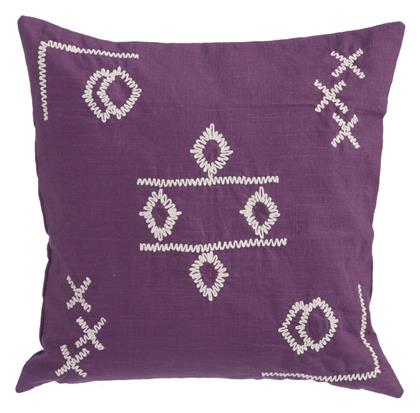 Nef-Nef Μαξιλάρι Καναπέ Laoura από 100% Βαμβάκι Mauve 45x45εκ. Nef Nef
