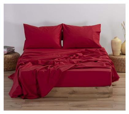Nef-Nef Σεντόνι Μονό με Λάστιχο 100x200x30 Basic 1173 Red - Nef Nef