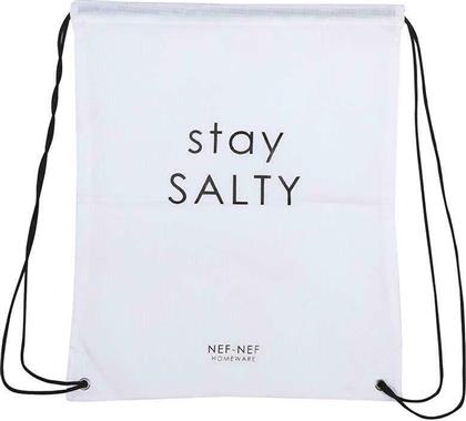 Nef-Nef Stay Salty Τσάντα Θαλάσσης Πλάτης Λευκή
