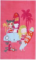 Nef-Nef Surfer Girls Παιδική Πετσέτα Θαλάσσης Ροζ 120x70εκ.