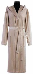 Nef-Nef Traffic Γυναικείο Μπουρνούζι με Κουκούλα Beige 360gr/m² - Nef Nef