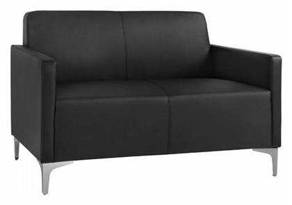 Nellie Διθέσιος Καναπές Δερματίνη Μαύρος 113x71x71εκ. HomeMarkt