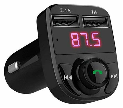 FM Transmitter Αυτοκινήτου X8 με USB / MicroSD / Bluetooth Nemo