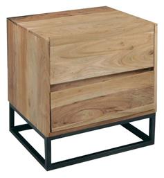 Nepal W Ξύλινο με Μεταλλικά Πόδια Μαύρο 56x46x61cm ΕΑ7016,W - Woodwell