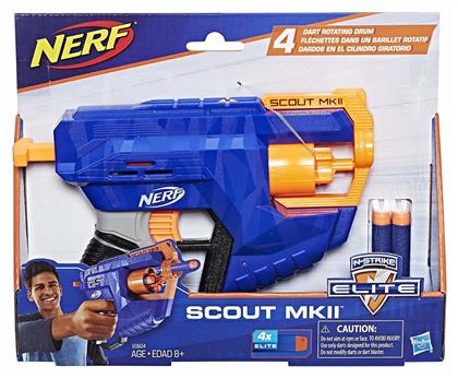 Nerf Εκτοξευτής Scout MKII N-Strike Elite για 8+ Ετών - Hasbro